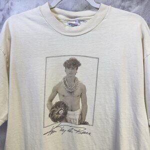Vintage Kim Taylor Reese Hawaii T Shirt Cream Mens XL 22.5x27.5 Photography
